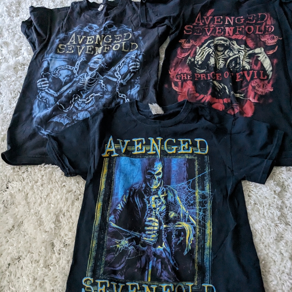 Avenged Sevenfold Band Tour Shirts
